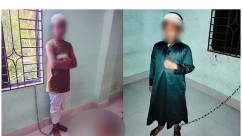 রামগতিতে শিশু শিক্ষার্থীকে নির্যাতন ও শিকলে বেঁধে রাখার ভিডিও ভাইরাল | দৈনিক সময়ের নুর ডট কম‎